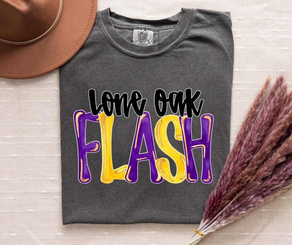 Glitter Pop Font Mascot Tee