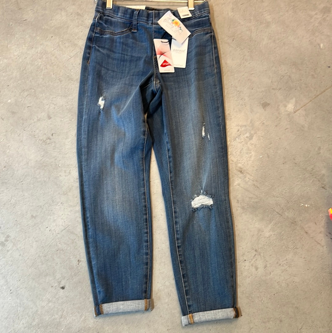 Judy Blue Mid Rise Destroyed Jeggings