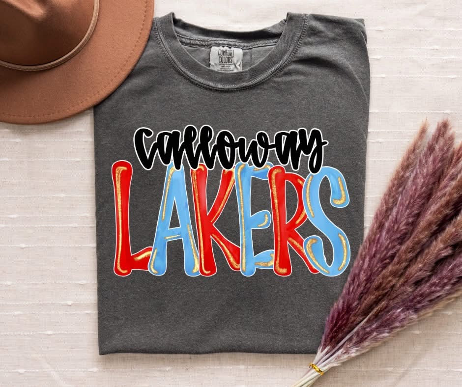 Glitter Pop Font Mascot Tee