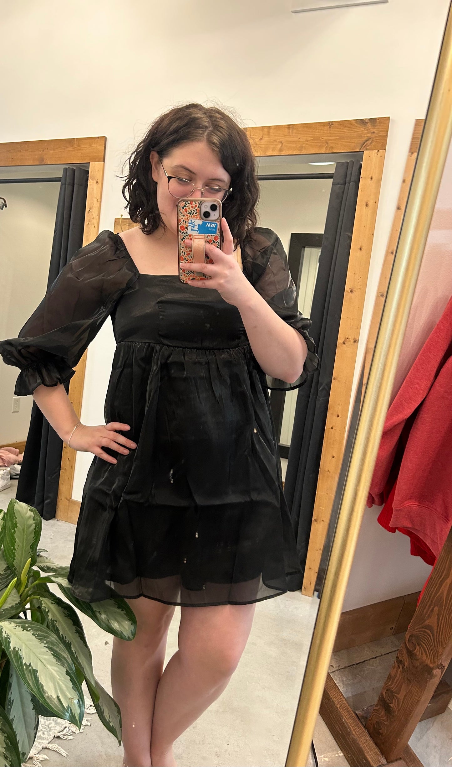 Satin Babydoll Dress