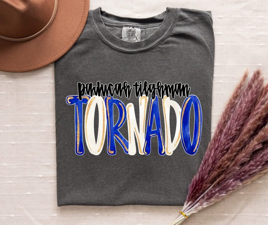 Glitter Pop Font Mascot Tee