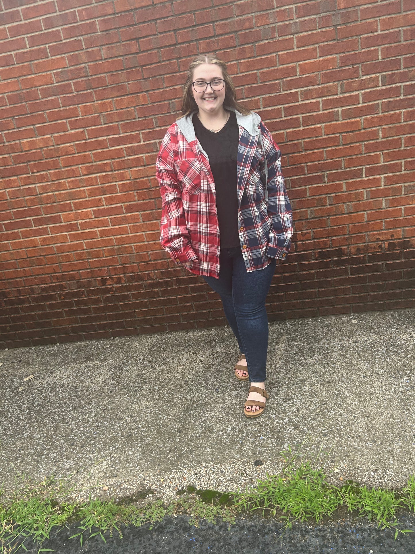 Classic Hooded Flannel - CURVY