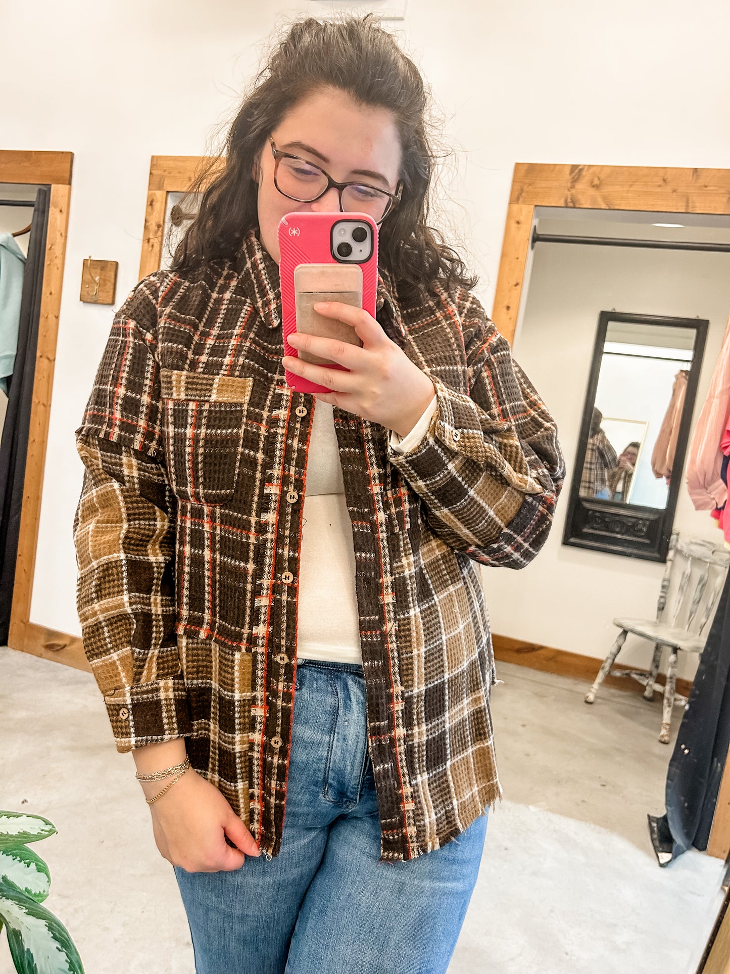 Chocolate Flannel Shacket