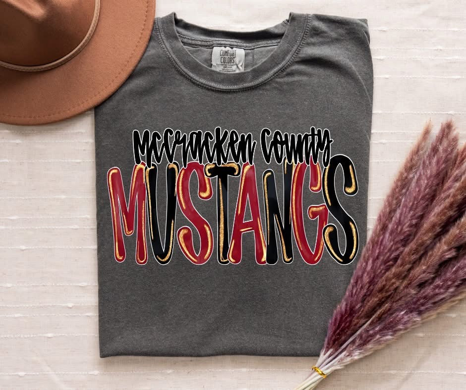 Glitter Pop Font Mascot Tee