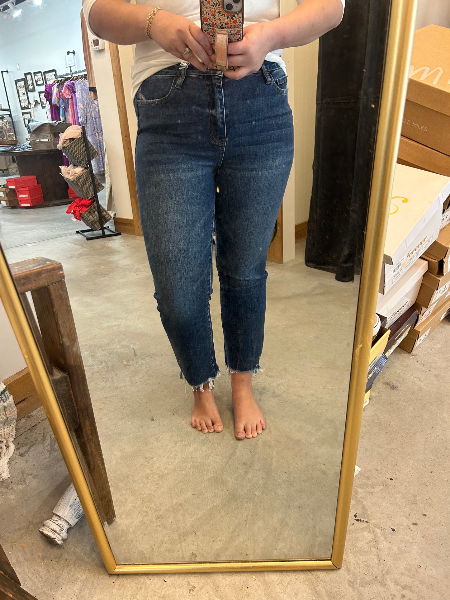 Vervet High Rise Ankle Flare