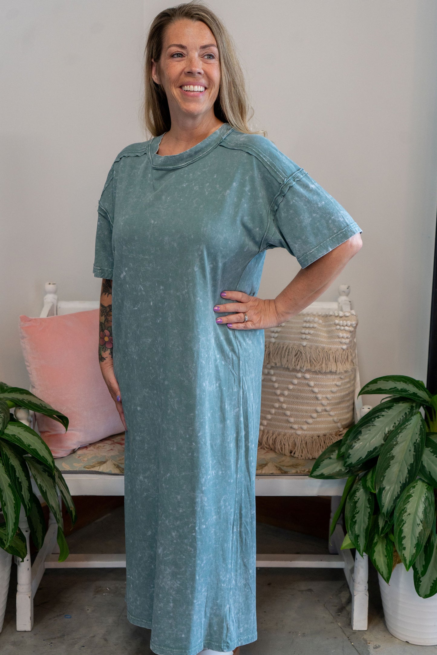 Easy Breezy Midi Tshirt Dress