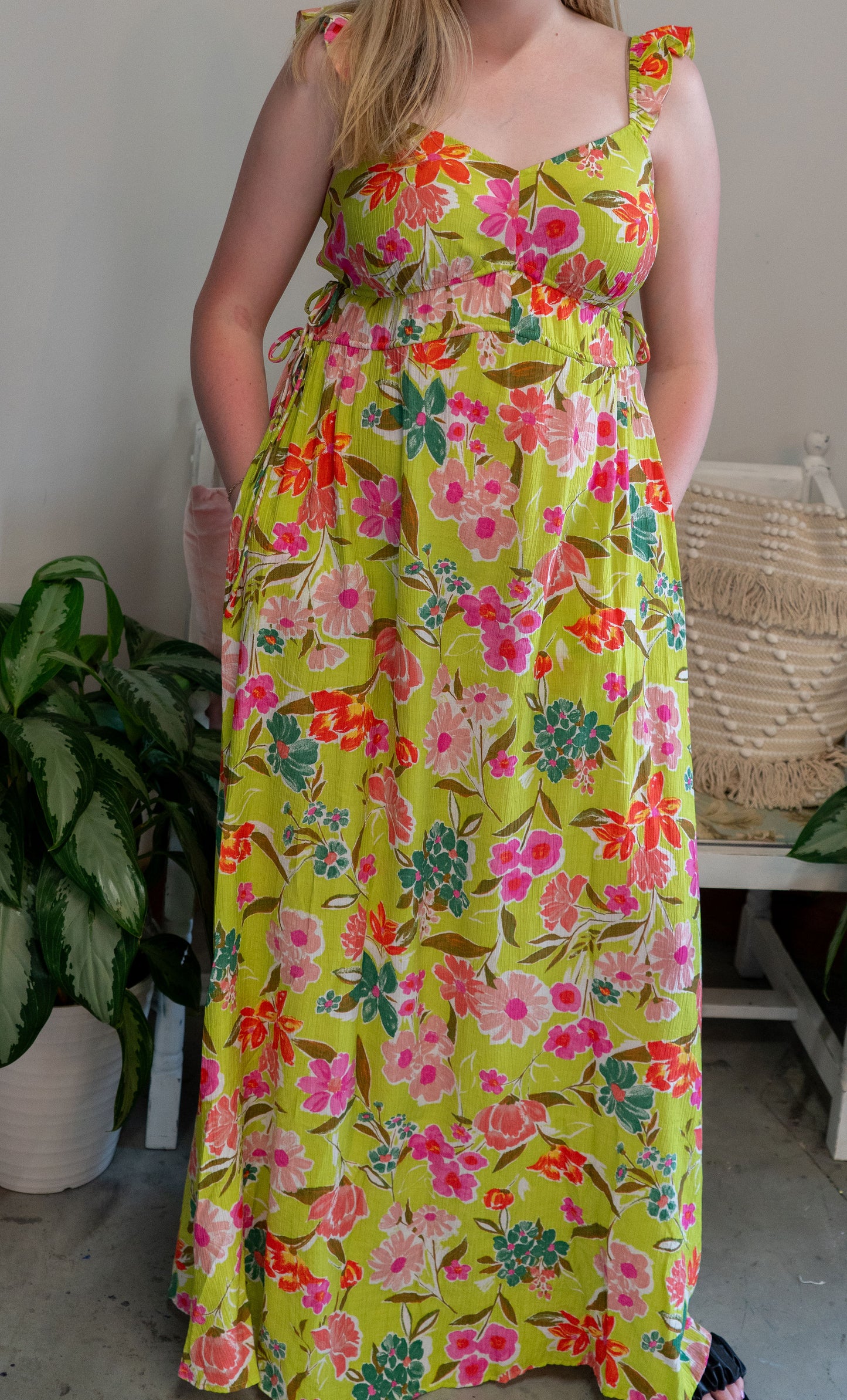 Limeade Florals Dress