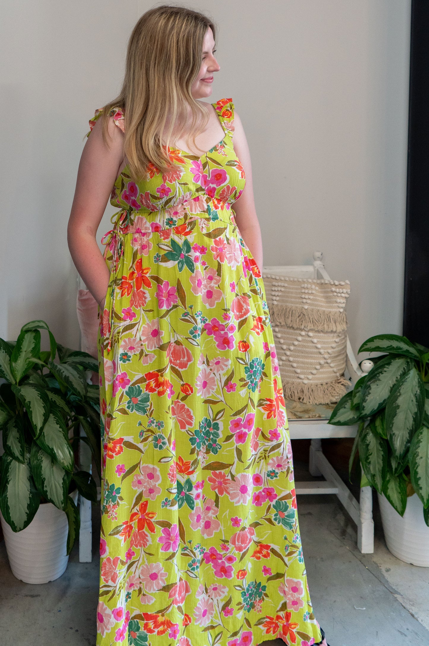 Limeade Florals Dress