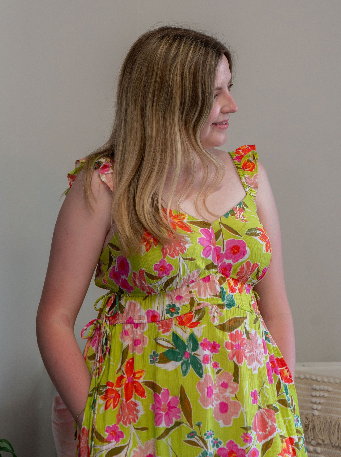 Limeade Florals Dress