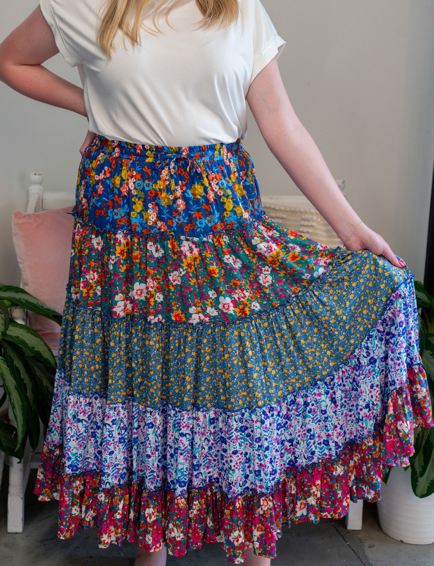 Lush Floral Skirt