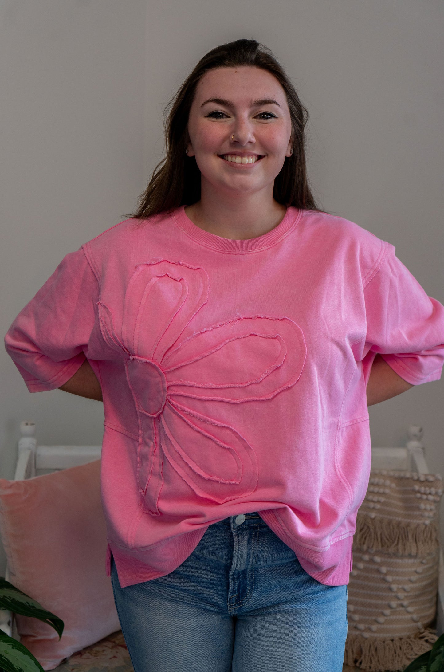Daisy Pink Pullover