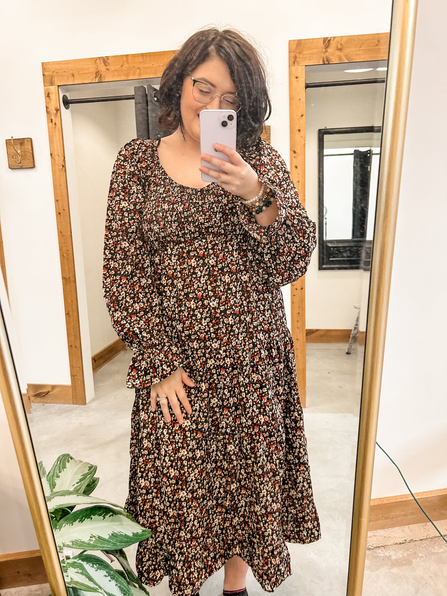 Ditsy Floral Midi Dress