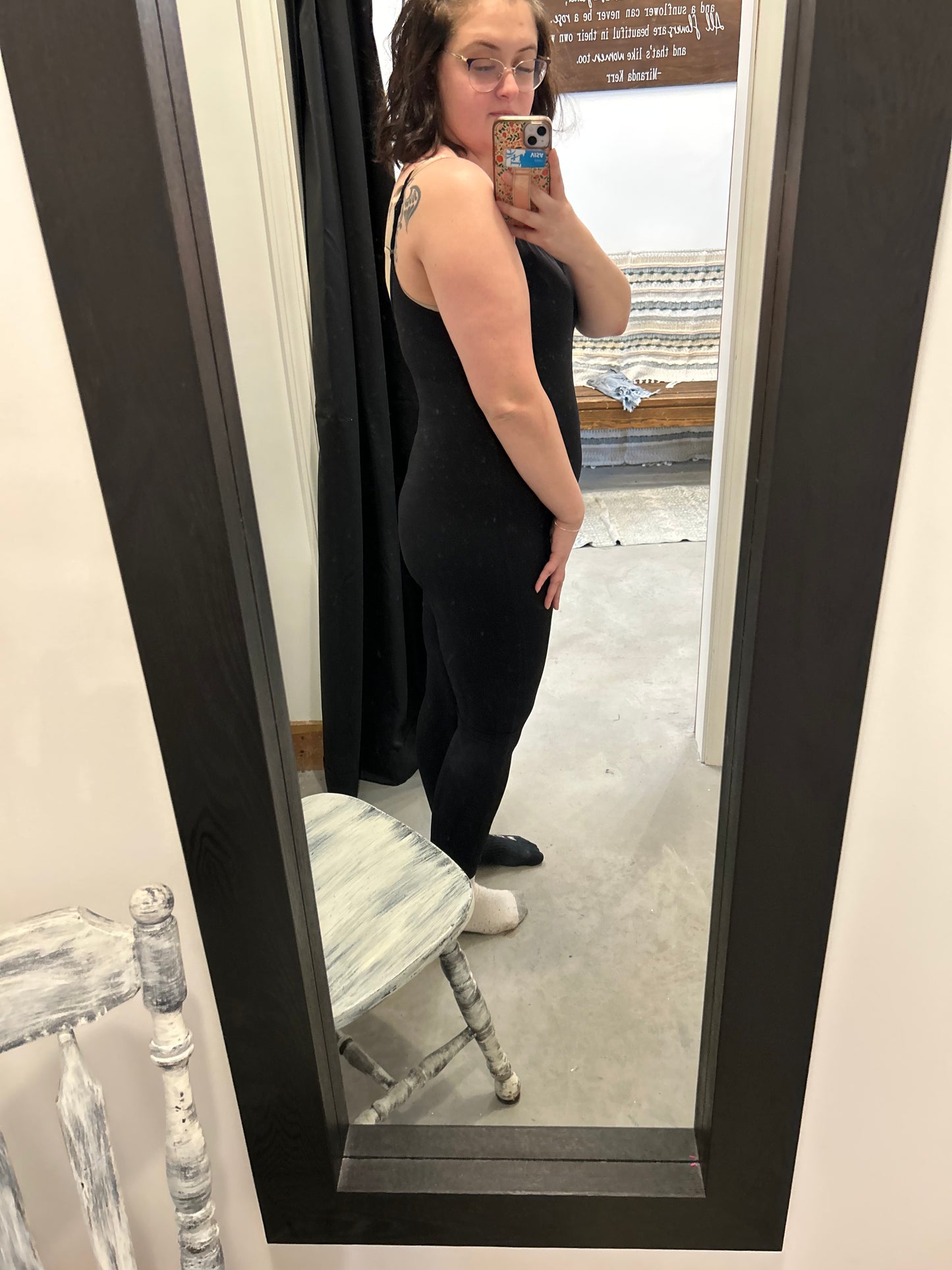 body hugging legging jumpsuit