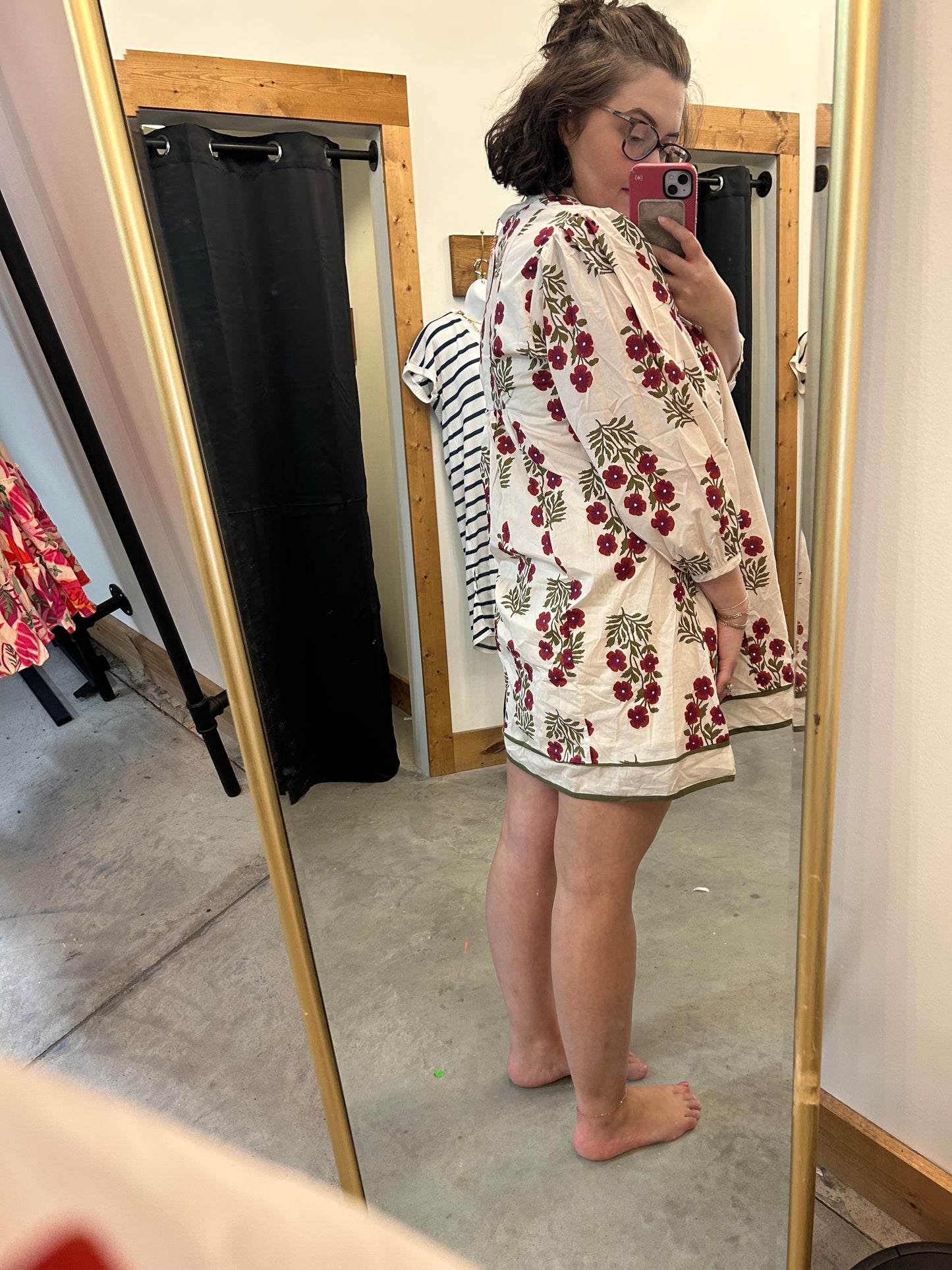 Flouncy Fall Florals Dress