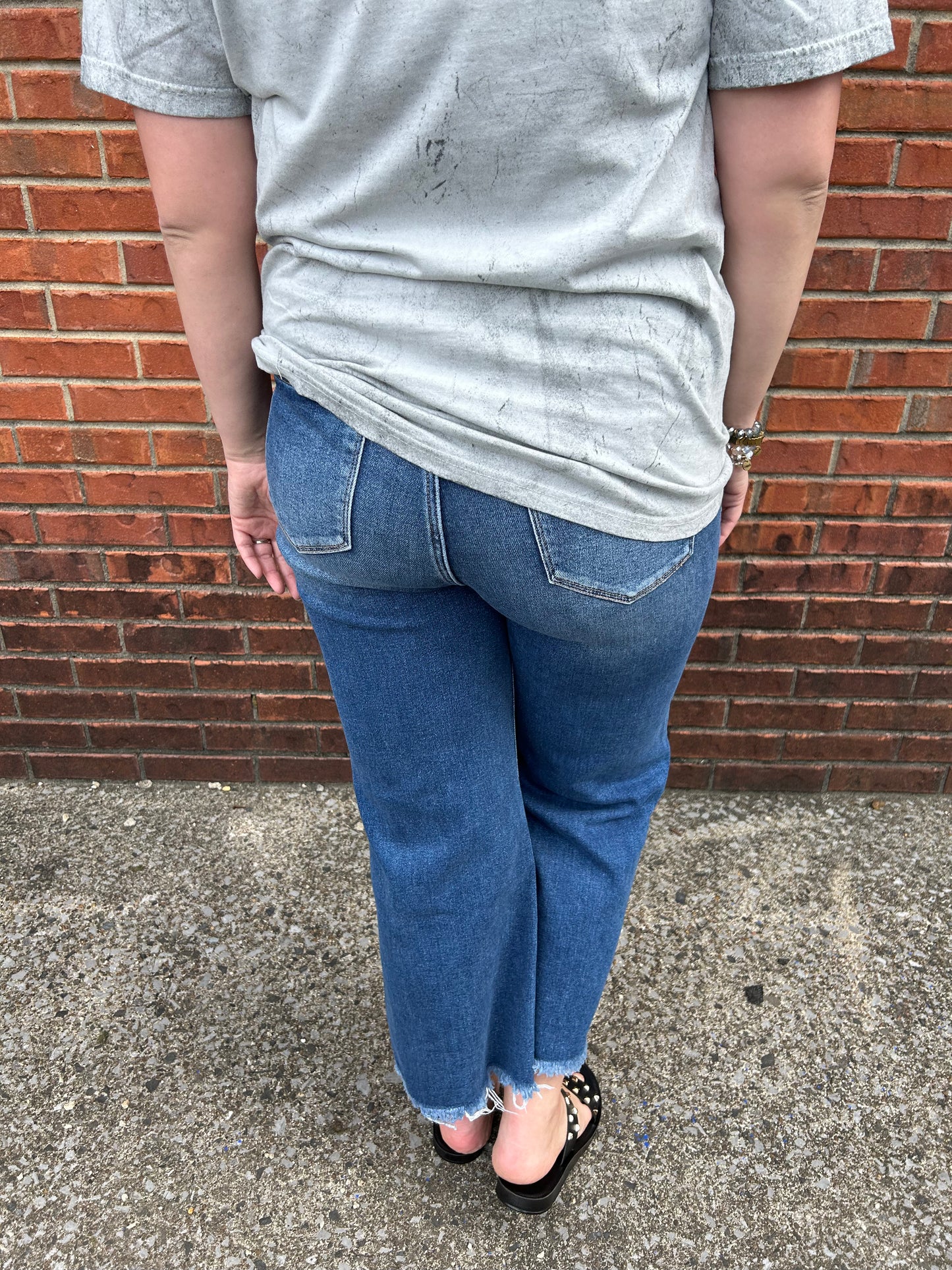 The 90s Called Wide Leg Cropped Denim