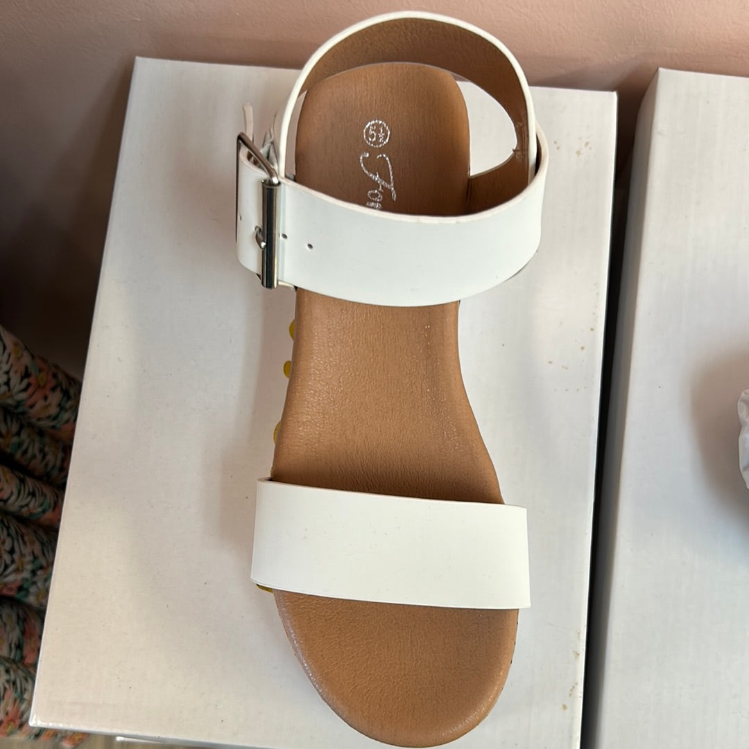 White Platform Sandal