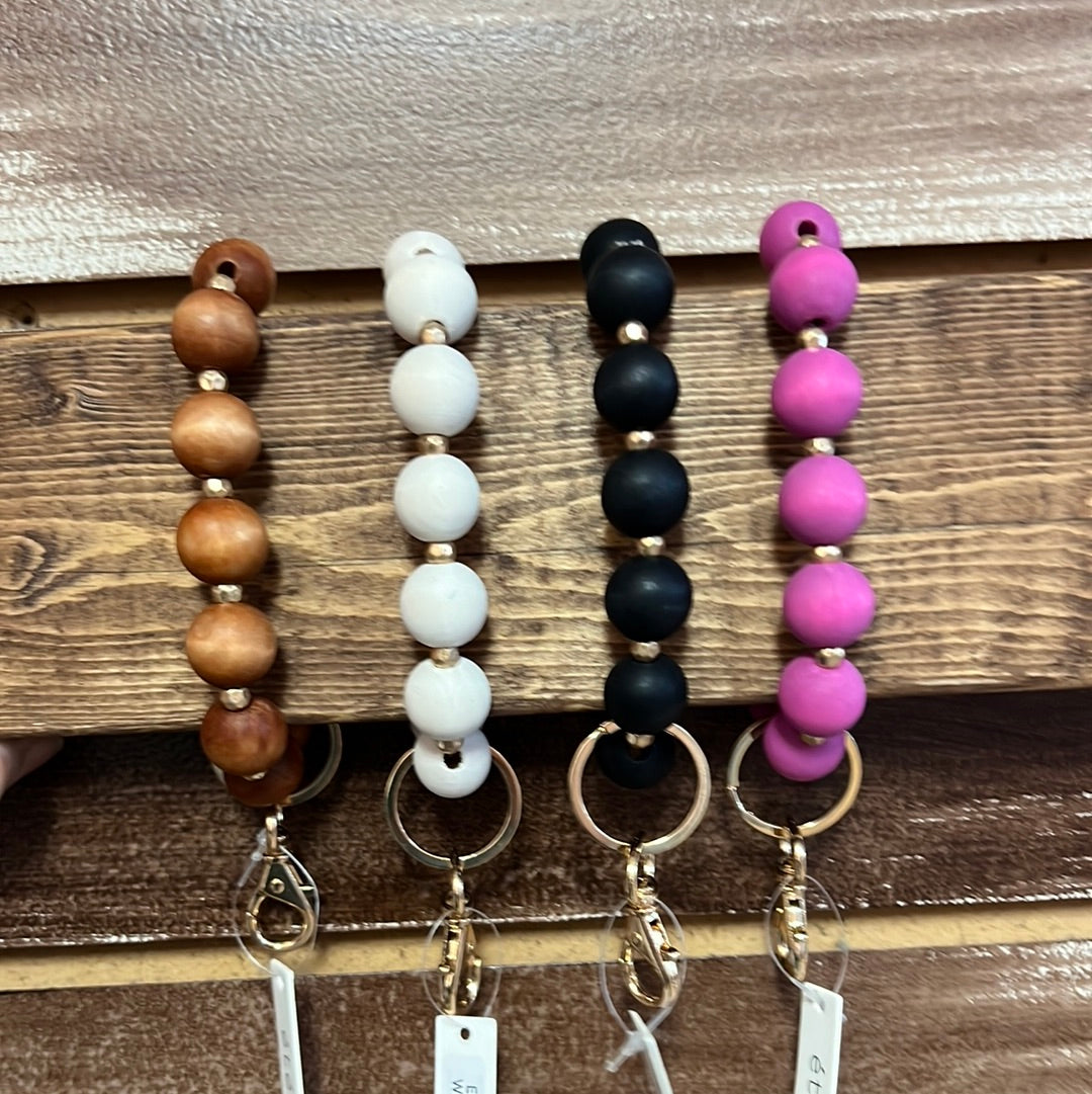 Solid Bead Keychain