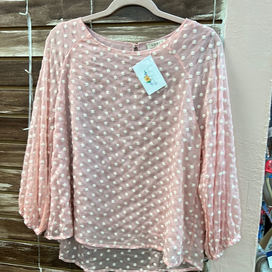 Embroidered Daisies Blouse