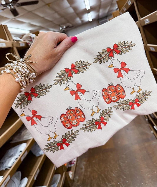 Cutie Fall Geese Tee