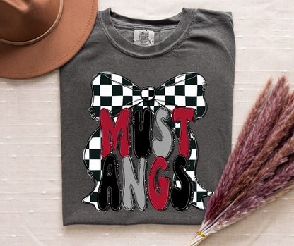 Checkered Bow Mascot Tee (PREORDER)