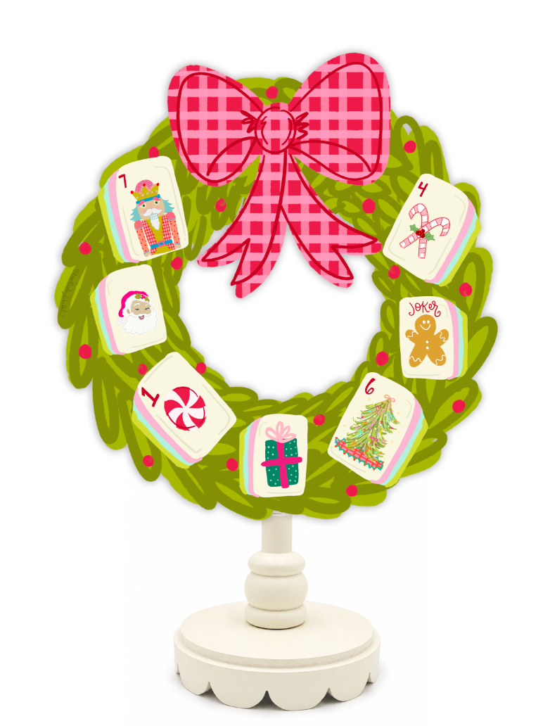Mahjong Wreath Topper