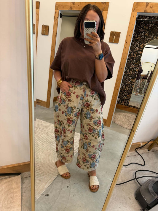 The Heirloom Rose Tapestry Pants