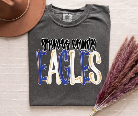 Glitter Pop Font Mascot Tee