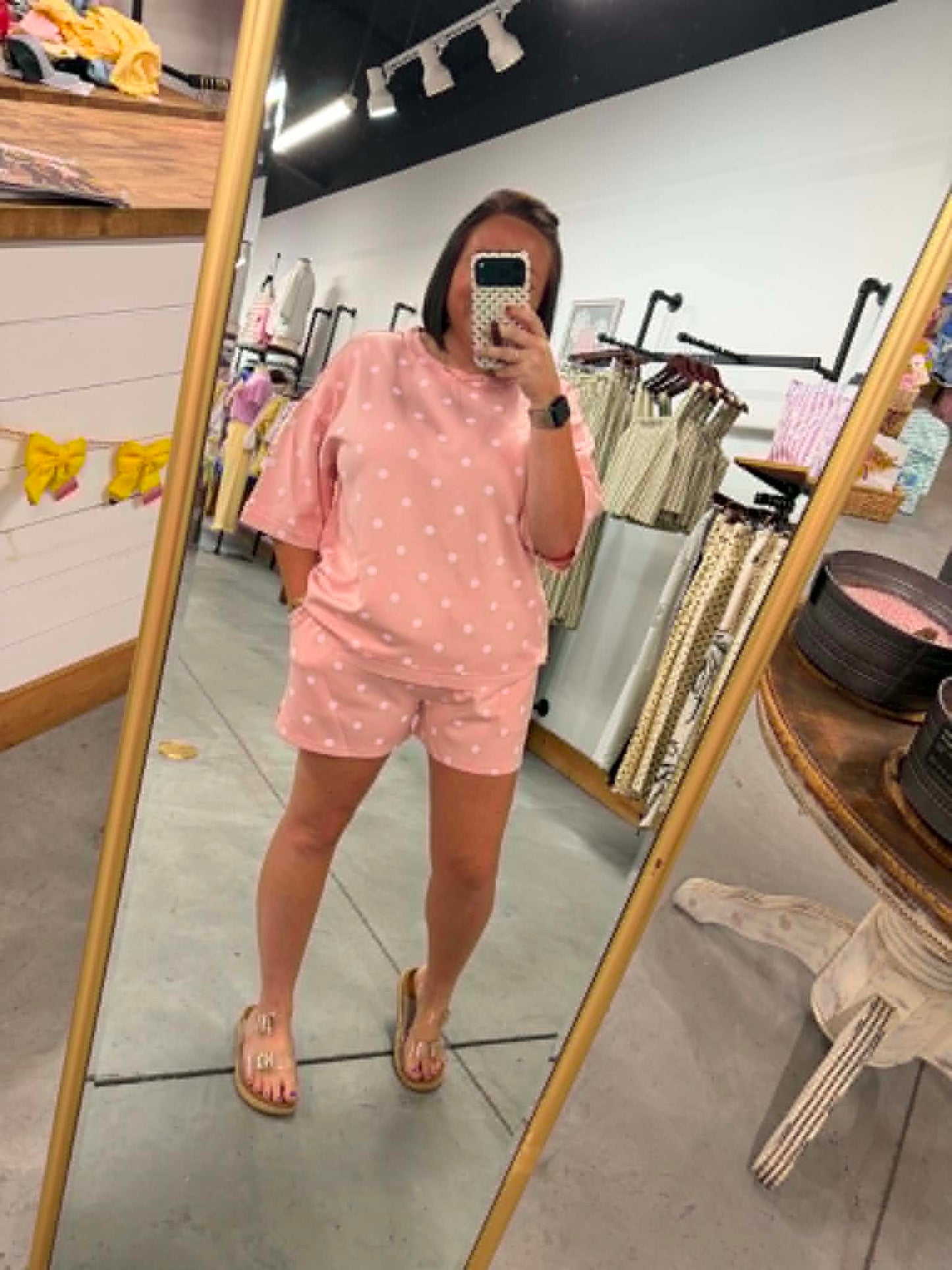Strawberry Polka Dot Set