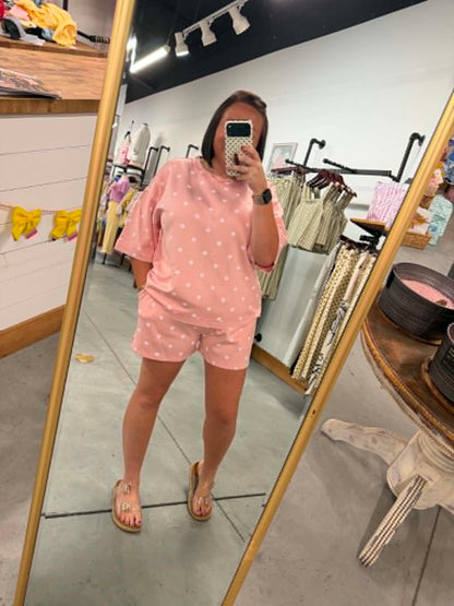 Strawberry Polka Dot Set