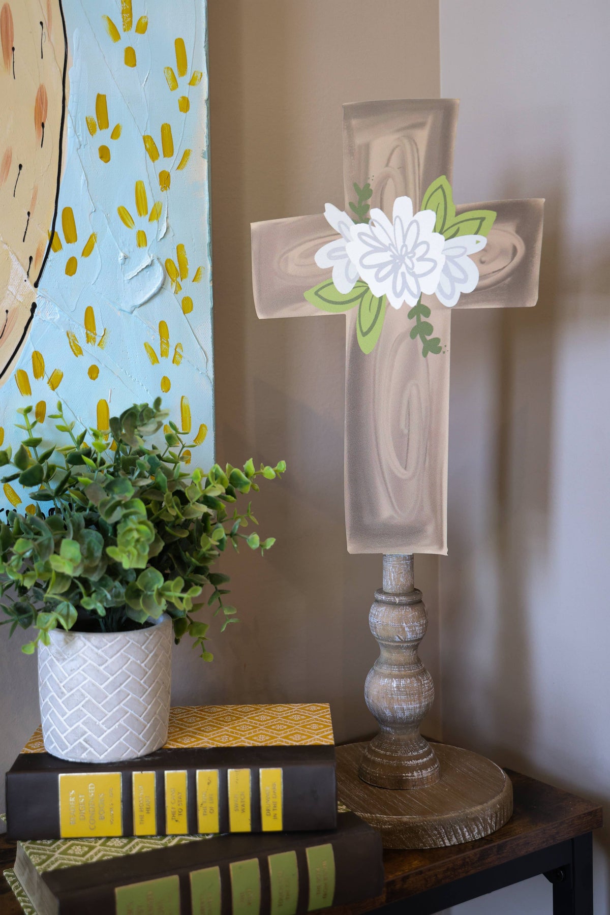 Wooden Cross Topper