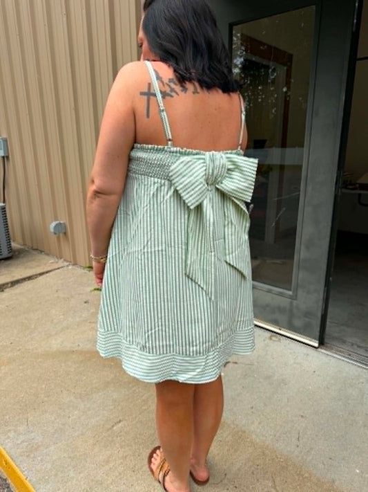 Green Bow Sundress