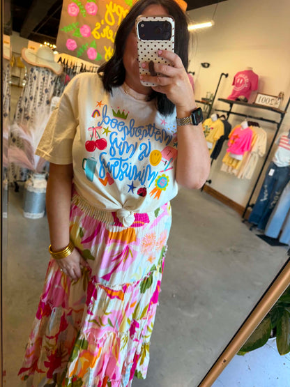 Sunset Tropics Maxi Skirt