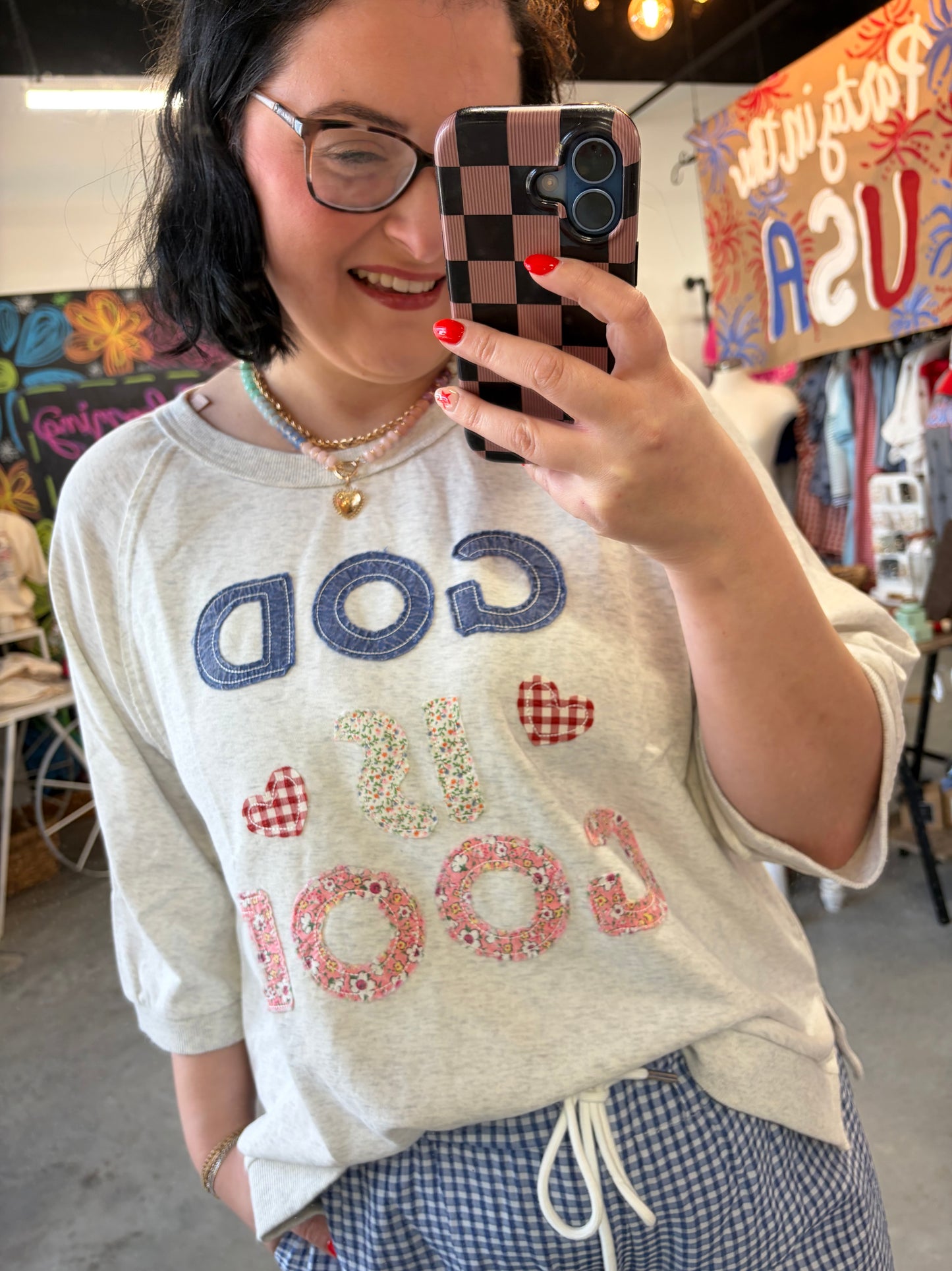 God Is Good Applique Tee