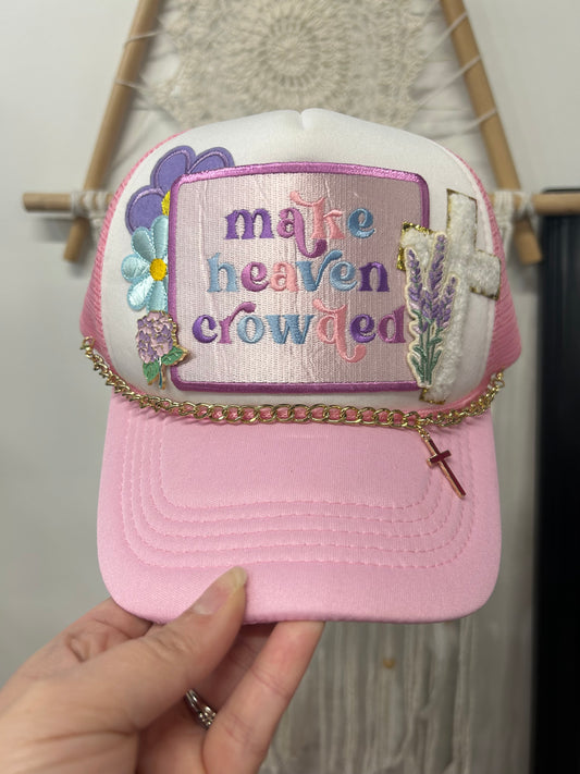 Make Heaven Crowded premade trucker