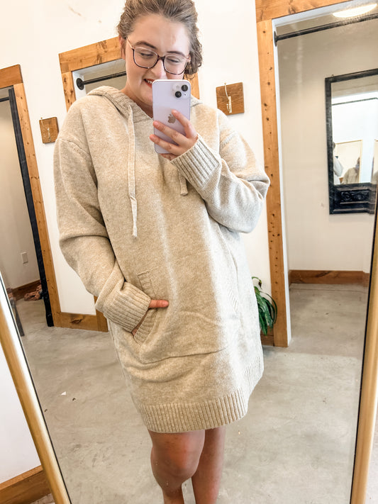 So Cozy Hooded Dress