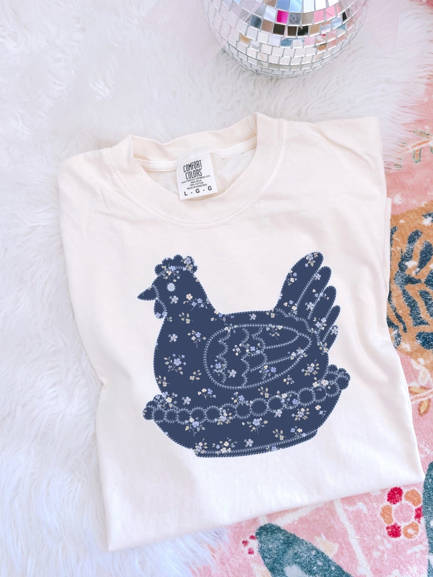 Vintage Hen On Nest Tee
