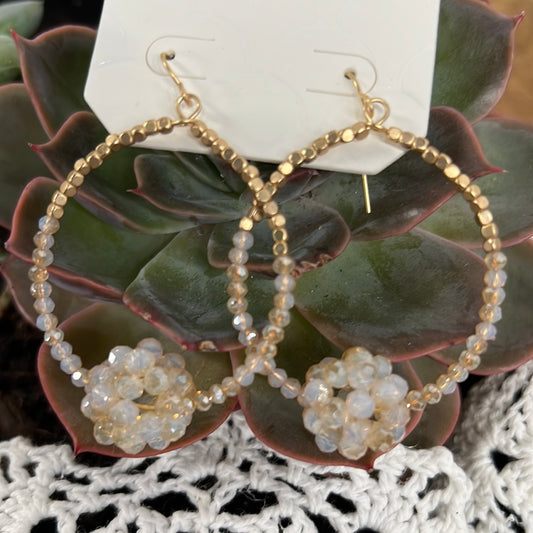 Beaded Teardrop Earrings