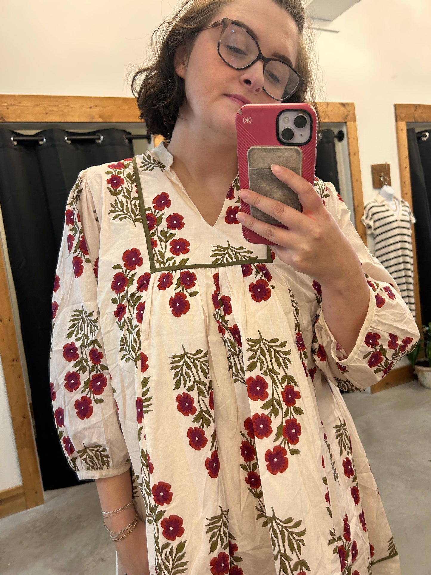 Flouncy Fall Florals Dress