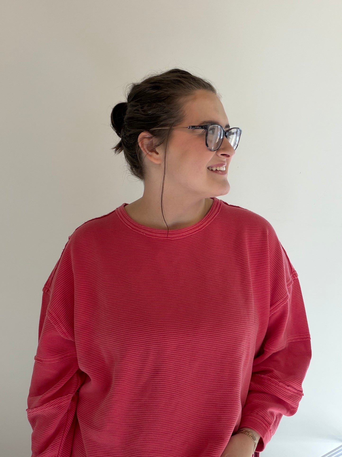 Spring Vibes Ribbed Pullover