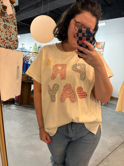 Patchwork Pray Tee