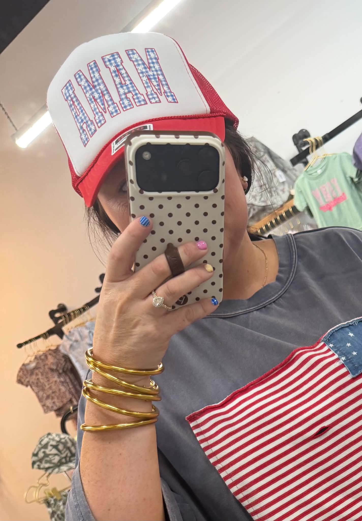 MAMA Red Trucker Hat