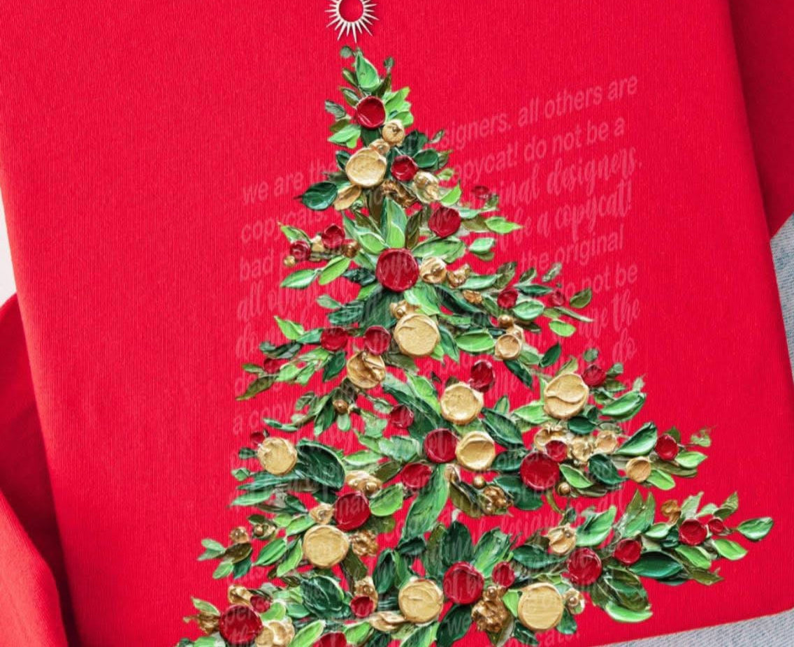 Faux Hand Painted Tree Tee