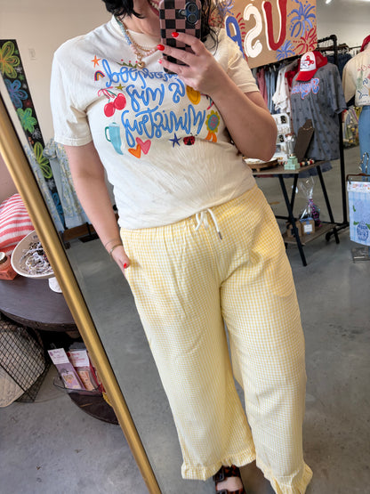 Lemonade Stand Gingham Pants