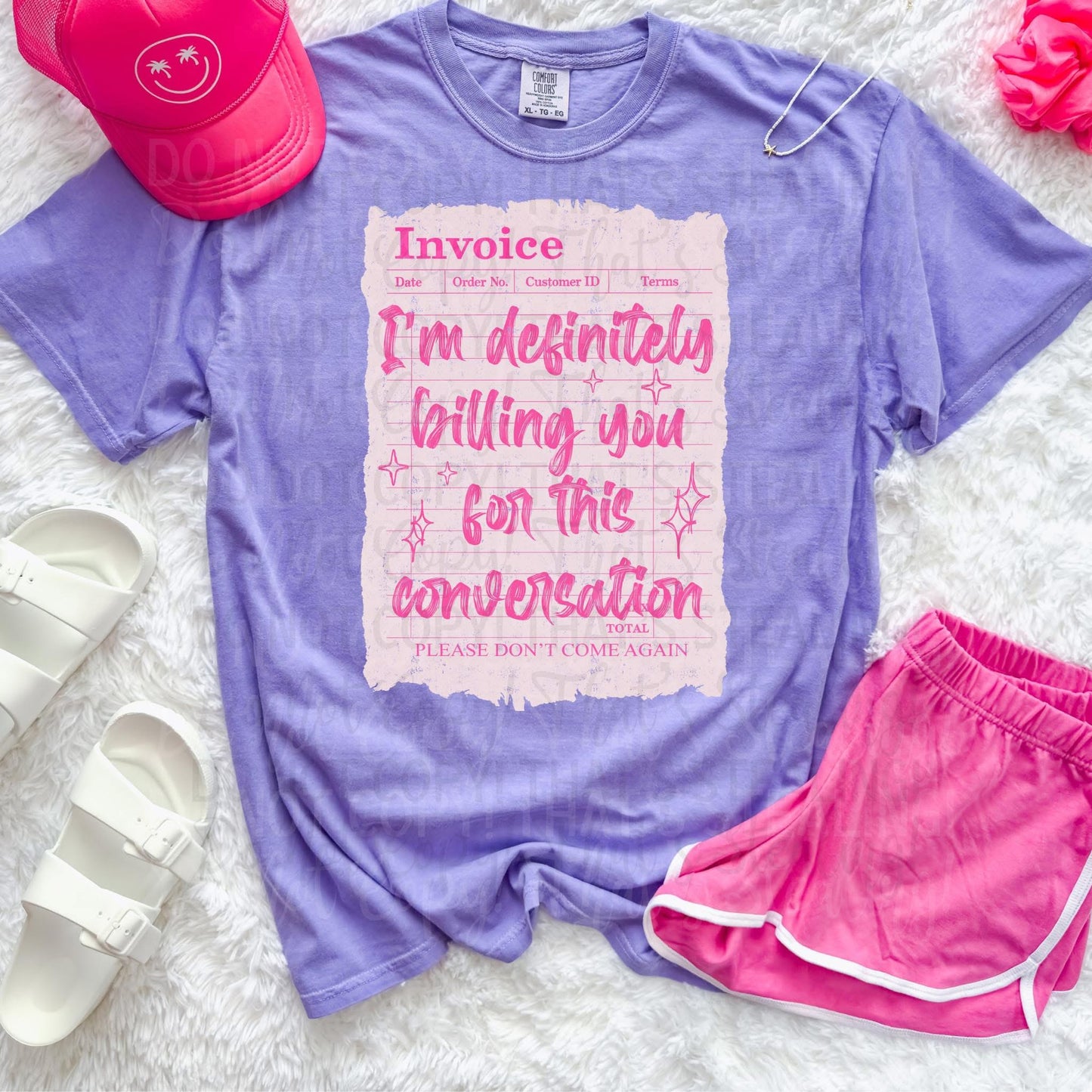 Billing you for this convo - tee of week