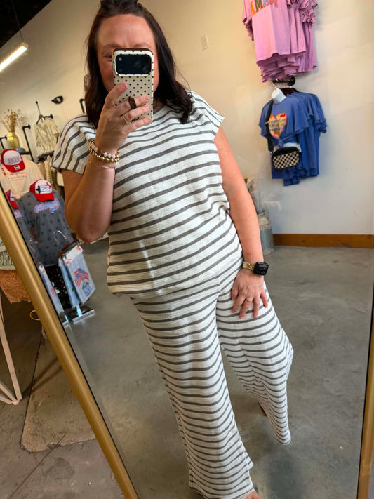 Striped Lounge Top