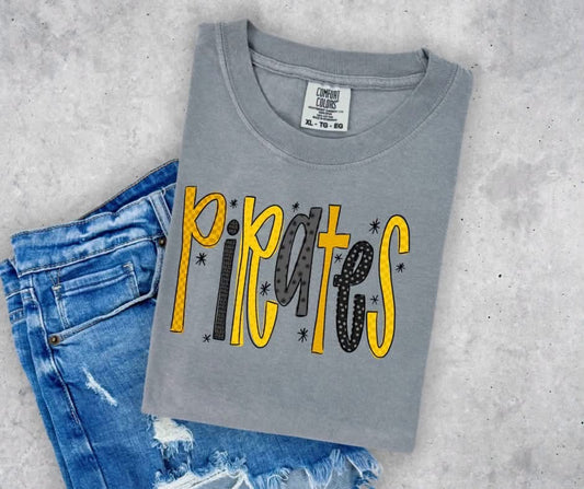 Mascot Funky Font Tee