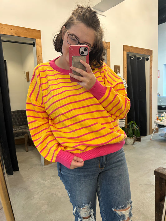 Sunset Stripes Pullover