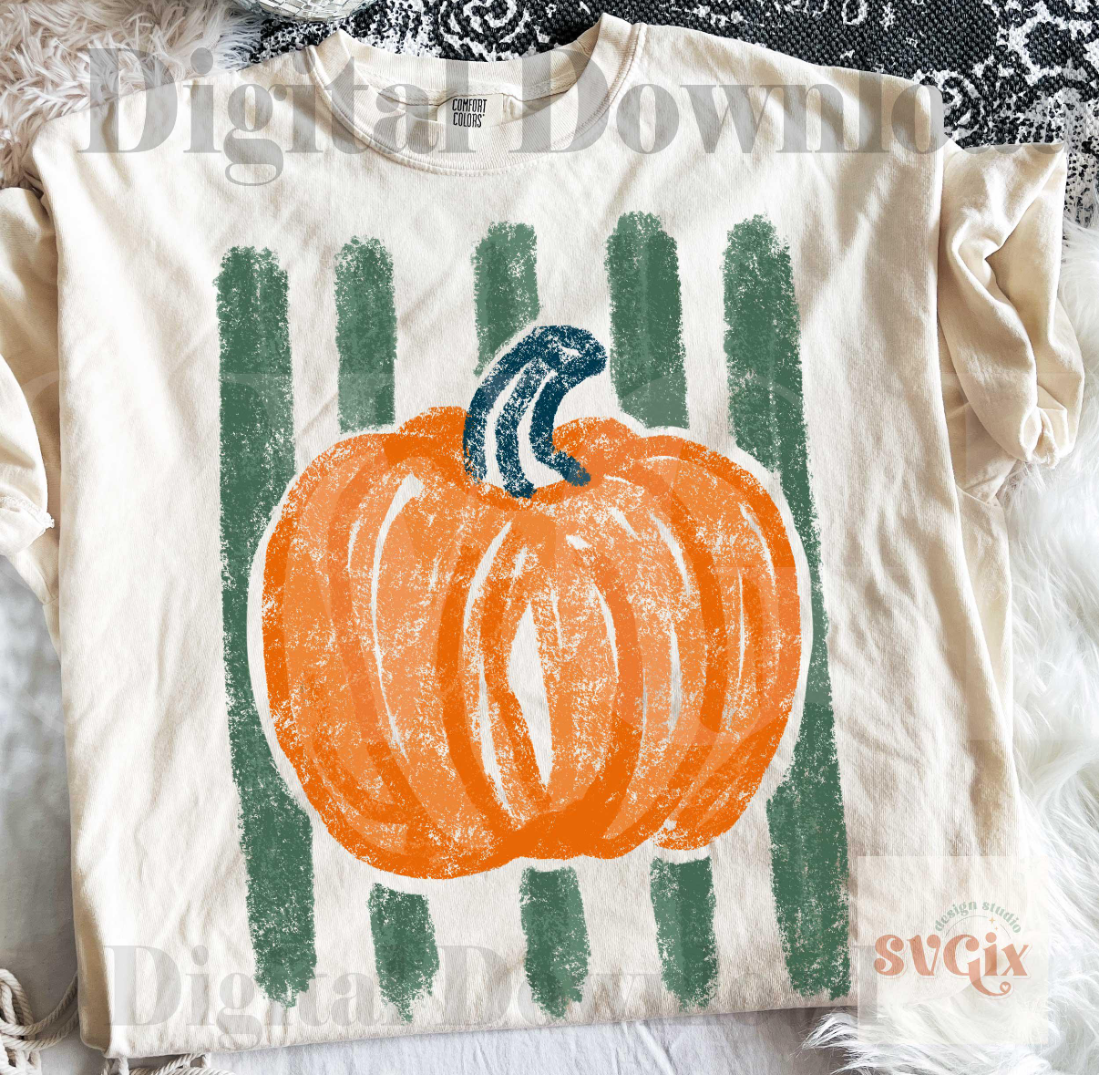 Pumpkin Stripe Tee