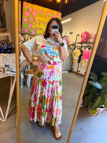 Sunset Tropics Maxi Skirt