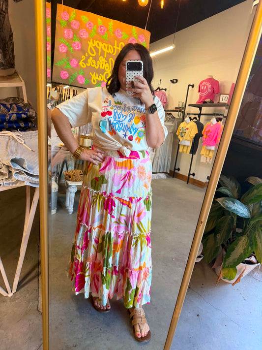 Sunset Tropics Maxi Skirt
